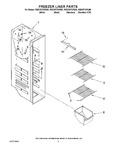 Diagram for 04 - Freezer Liner Parts