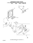 Diagram for 08 - Dispenser Front Parts