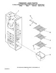 Diagram for 04 - Freezer Liner Parts