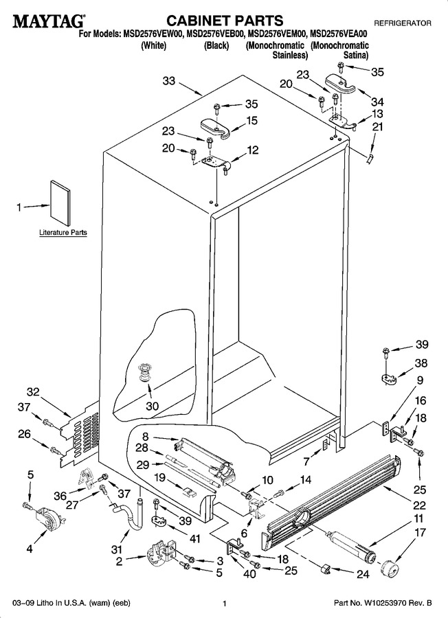 Diagram for MSD2576VEW00