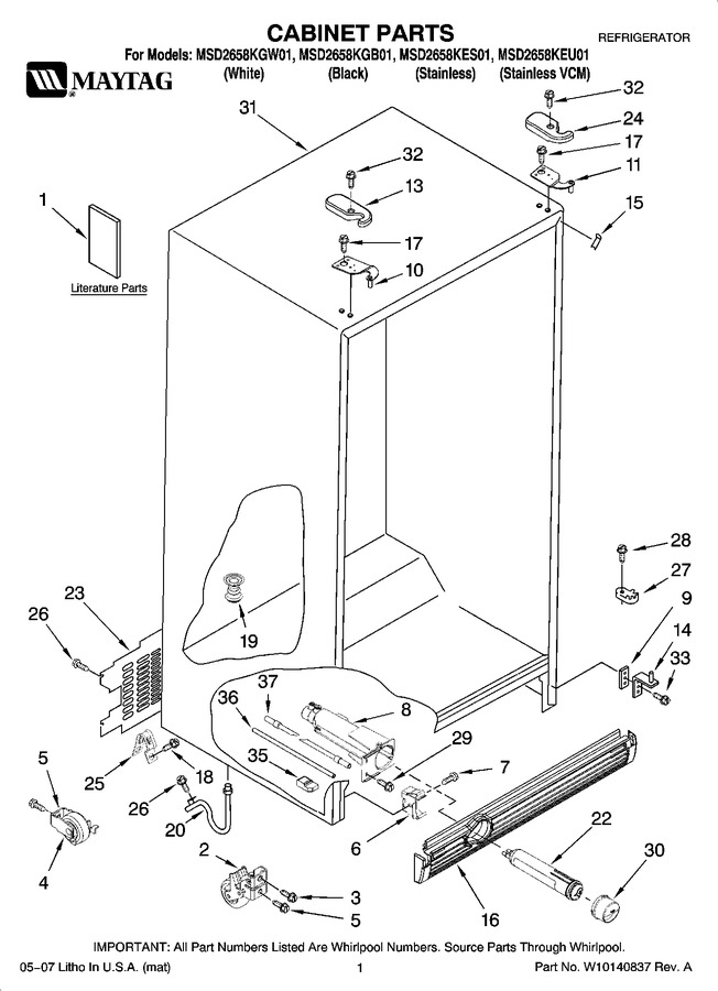 Diagram for MSD2658KGB01