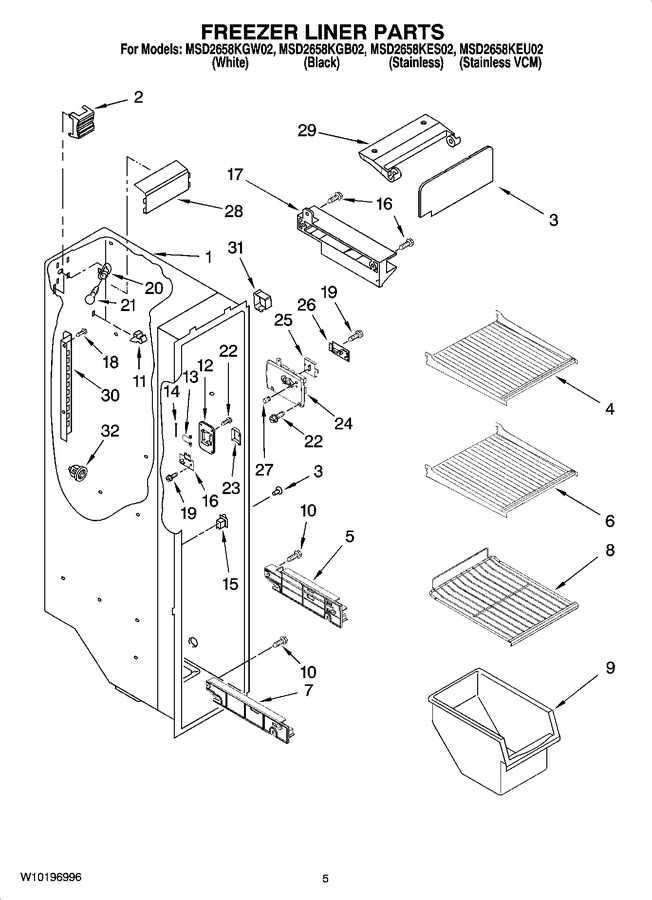 Diagram for MSD2658KGW02