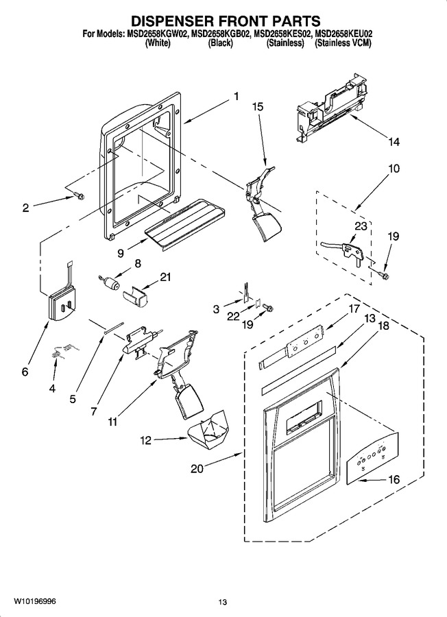 Diagram for MSD2658KGW02