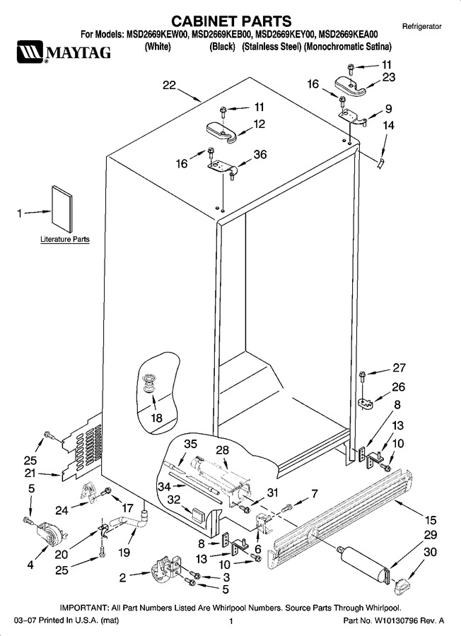 Diagram for MSD2669KEA00