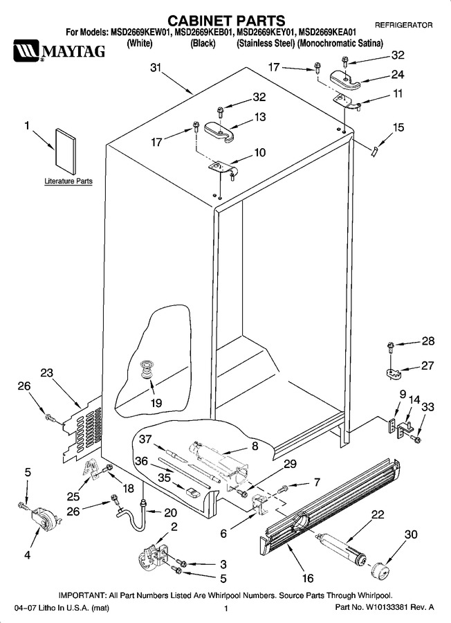 Diagram for MSD2669KEB01