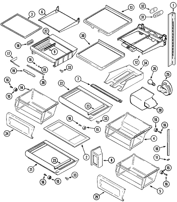 Diagram for MSD2957GEB