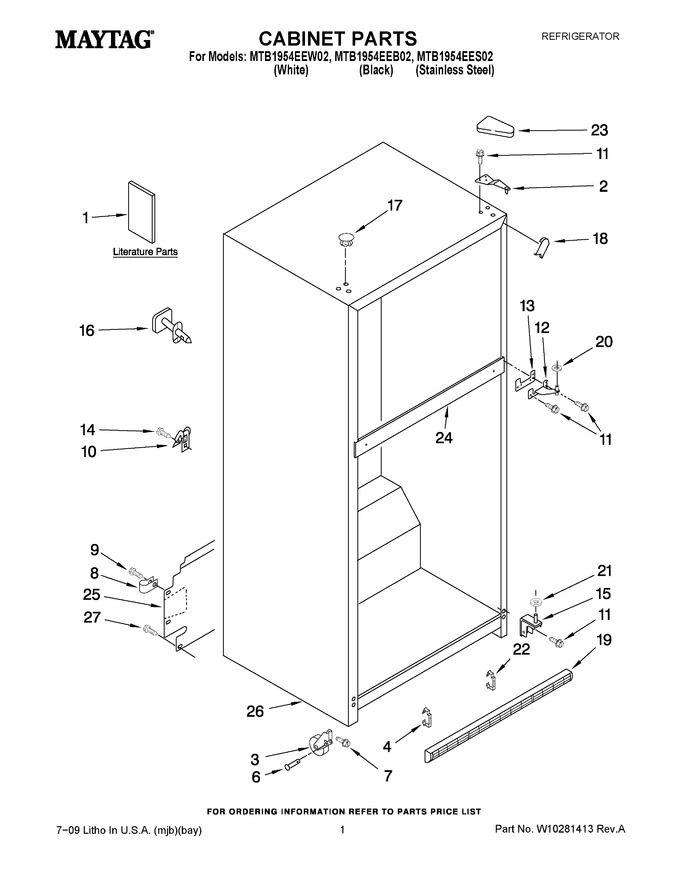 Diagram for MTB1954EEW02