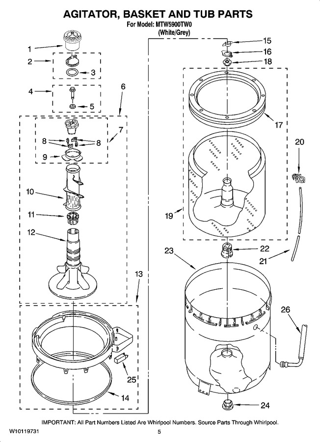 Diagram for MTW5900TW0