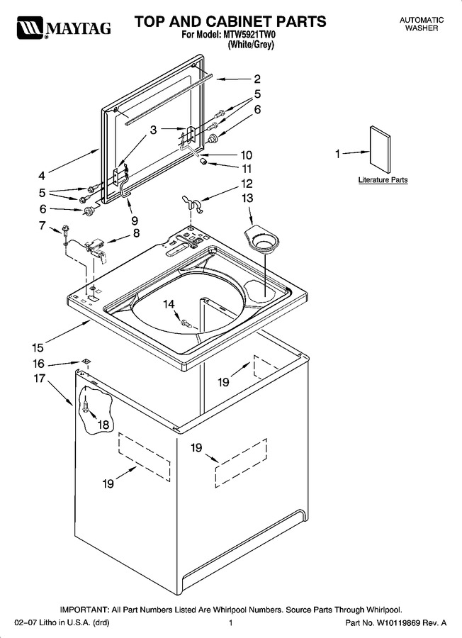 Diagram for MTW5921TW0