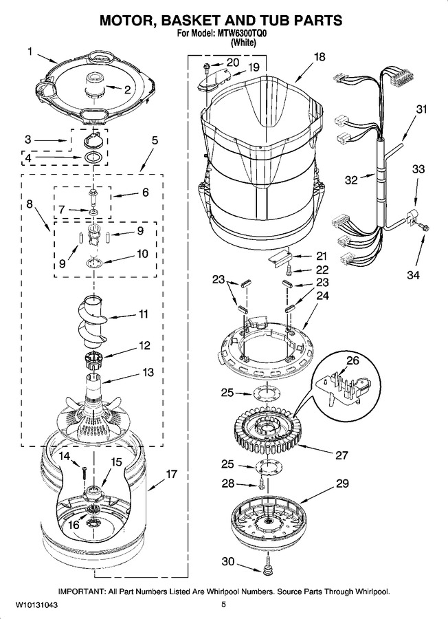 Diagram for MTW6300TQ0