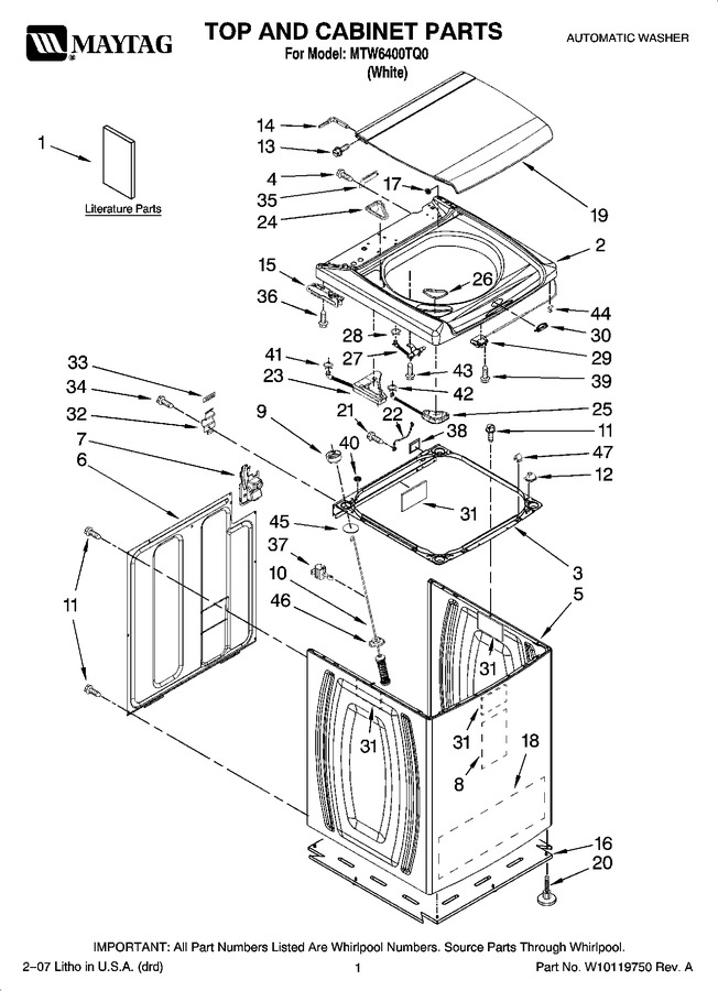 Diagram for MTW6400TQ0