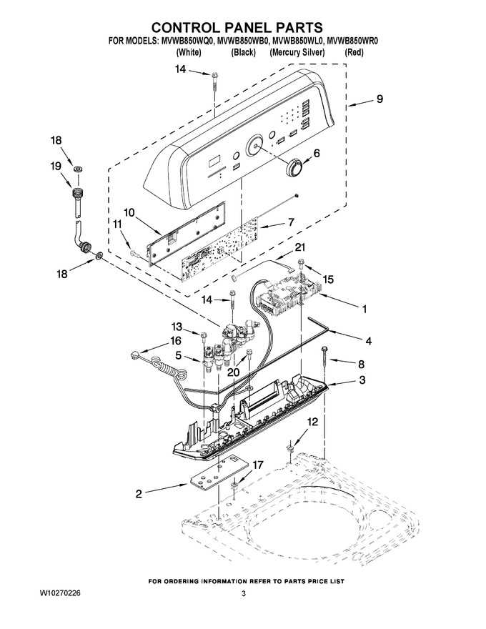 Diagram for MVWB850WL0