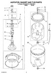 Diagram for 03 - Agitator, Basket And Tub Parts