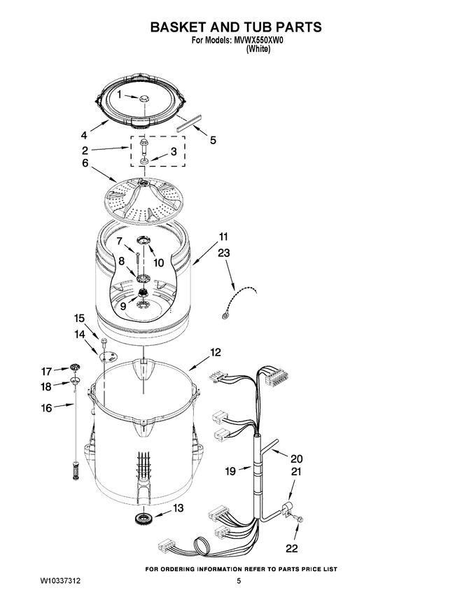 Diagram for MVWX550XW0