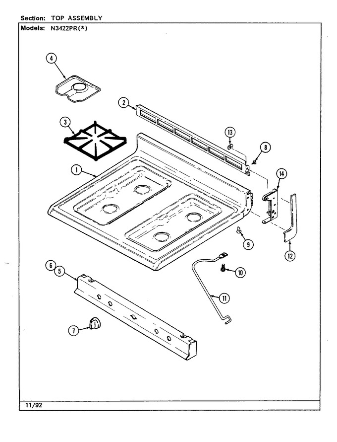 Diagram for N3422PRW