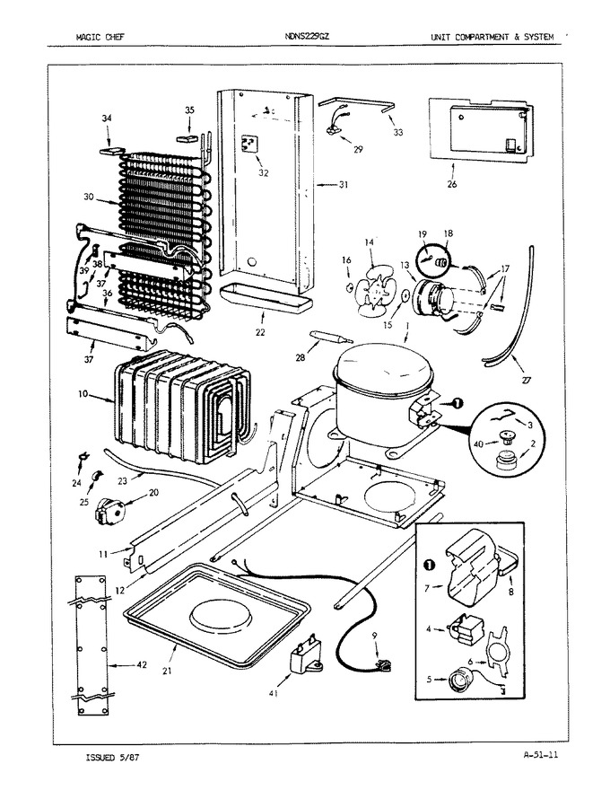 Diagram for NDNS229GZA (BOM: 7L35A)