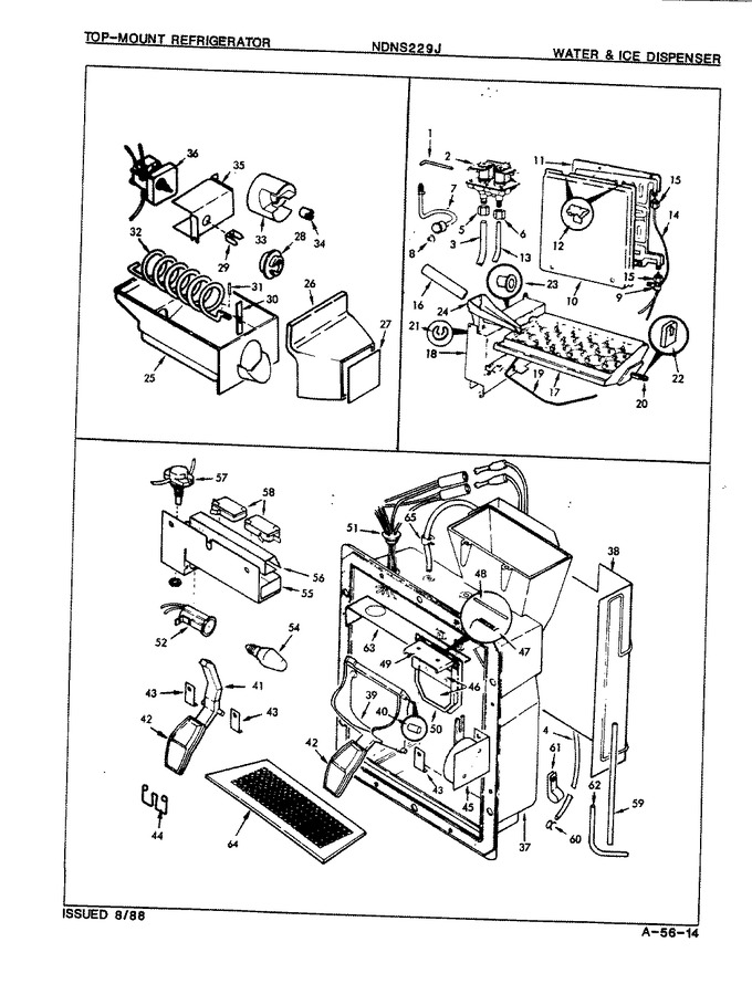 Diagram for NDNS229JA (BOM: 8L38A)