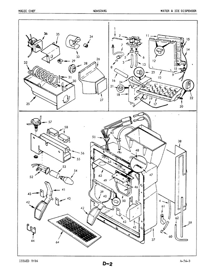 Diagram for NDNS249GA (BOM: 5N66A)