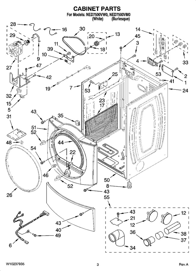 Diagram for NED7500VW0