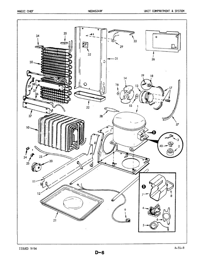 Diagram for NEDNS249FA (BOM: 5M51B)