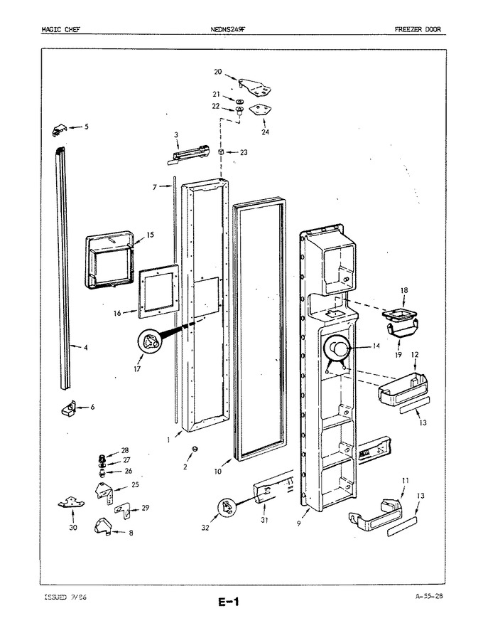 Diagram for NEDNS249FA (BOM: 5M51B)