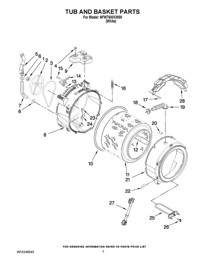 Diagram for NFW7600XW00