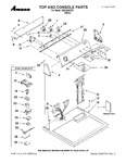 Diagram for 01 - Top And Console Parts