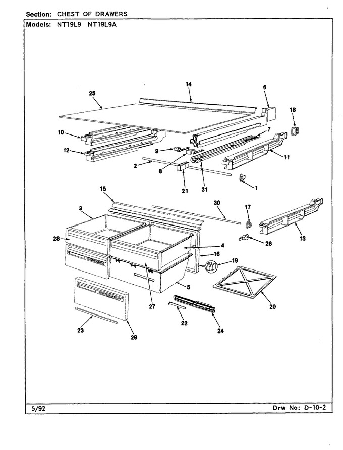 Diagram for NT19L9A (BOM: CA62A)