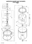 Diagram for 03 - Agitator, Basket And Tub Parts