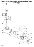 Diagram for 04 - Brake, Clutch, Gearcase, Motor And Pump Parts