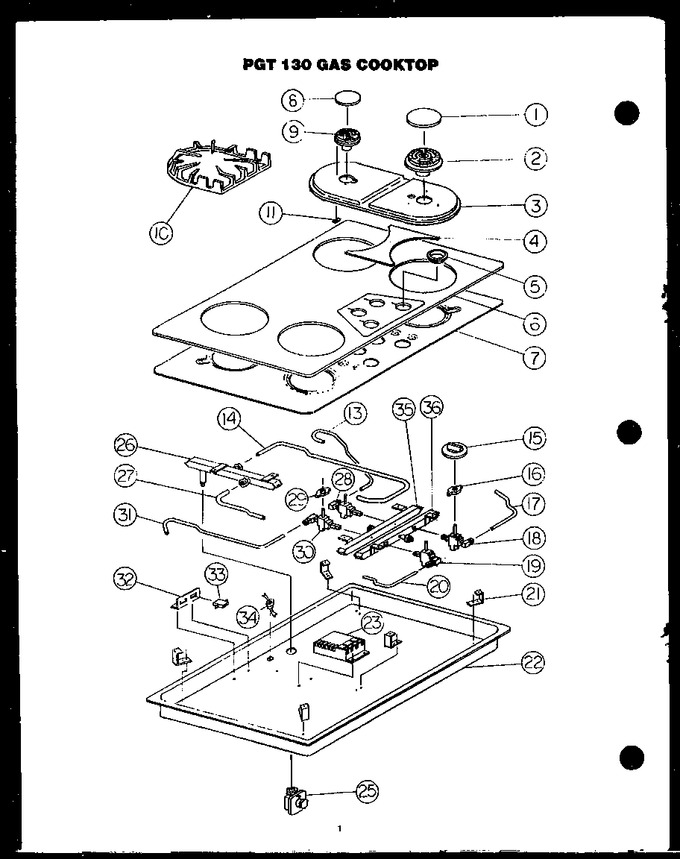 Diagram for PGT130-UD (BOM: PGT1300UD)