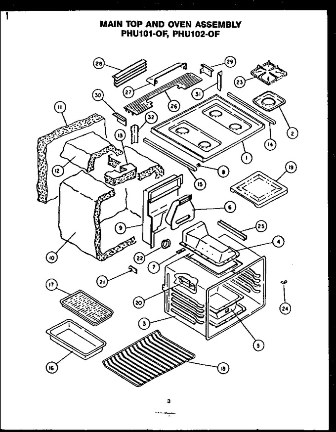 Diagram for PHU102-OF (BOM: PHU1020OF)