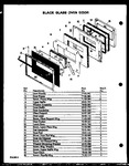 Diagram for 01 - Black Glass Oven Door