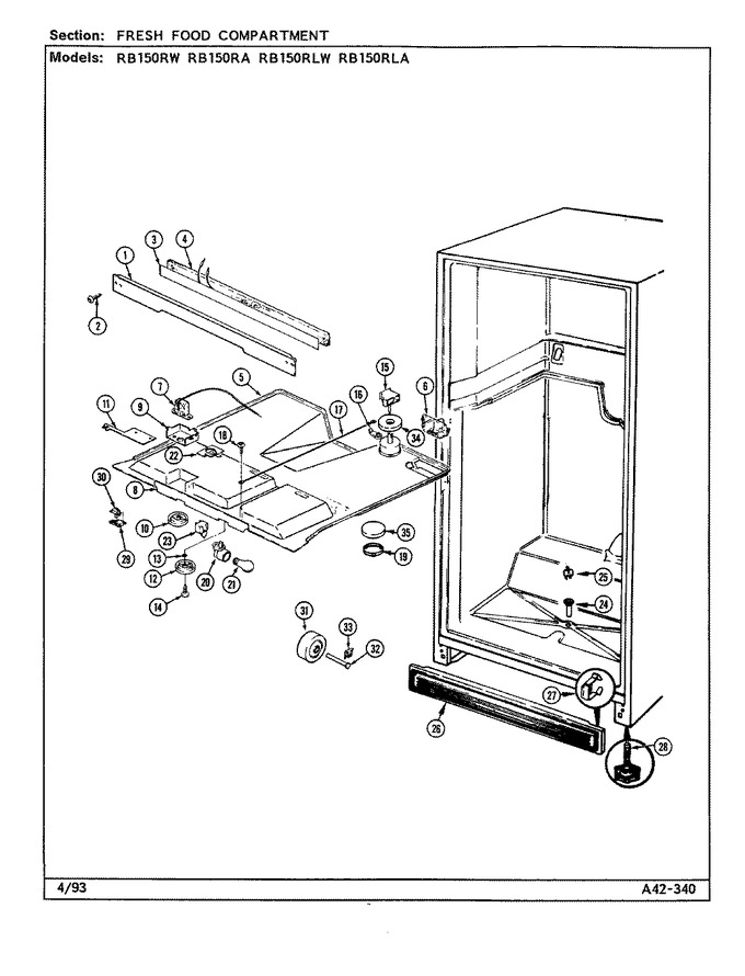 Diagram for RB150RA (BOM: DG16A)