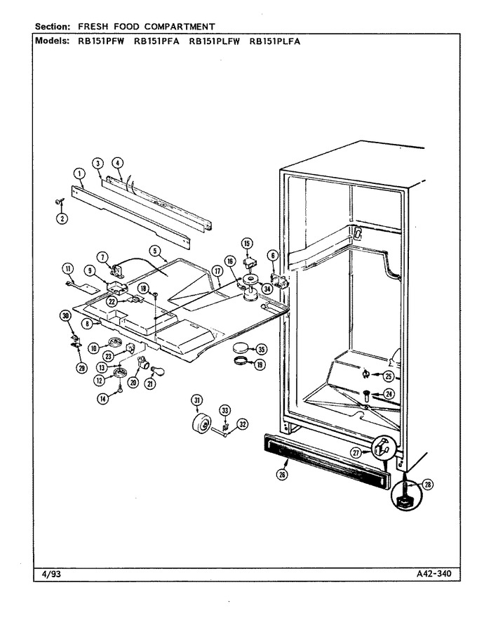 Diagram for RB151PFA (BOM: DG13A)