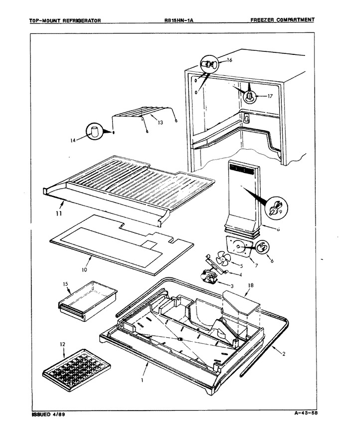 Diagram for RB15HA-1A (BOM: 8C50A)