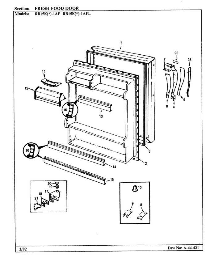 Diagram for RB15KA-1AF (BOM: BG11C)