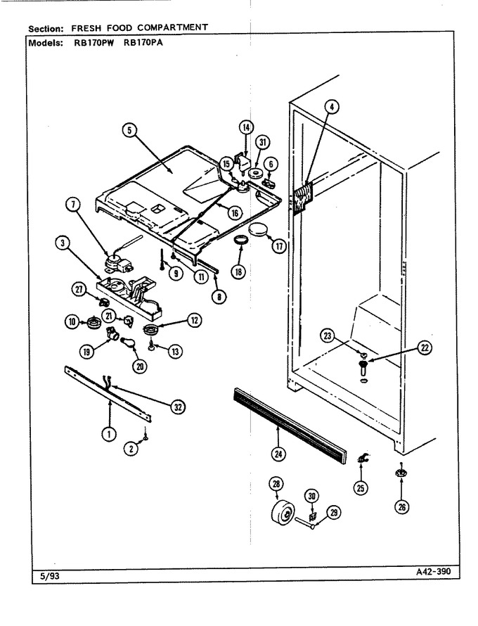 Diagram for RB170PA (BOM: DG28A)