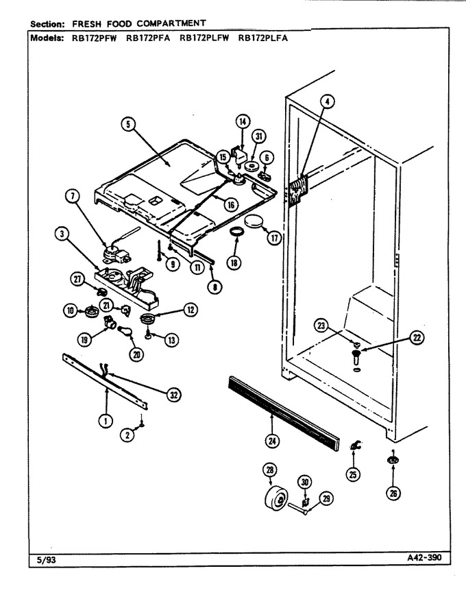 Diagram for RB172PLFA (BOM: DG39A)