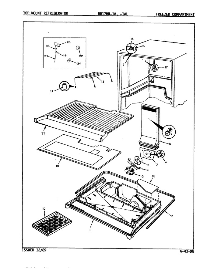 Diagram for RB17HA-1AL (BOM: 8C61B)