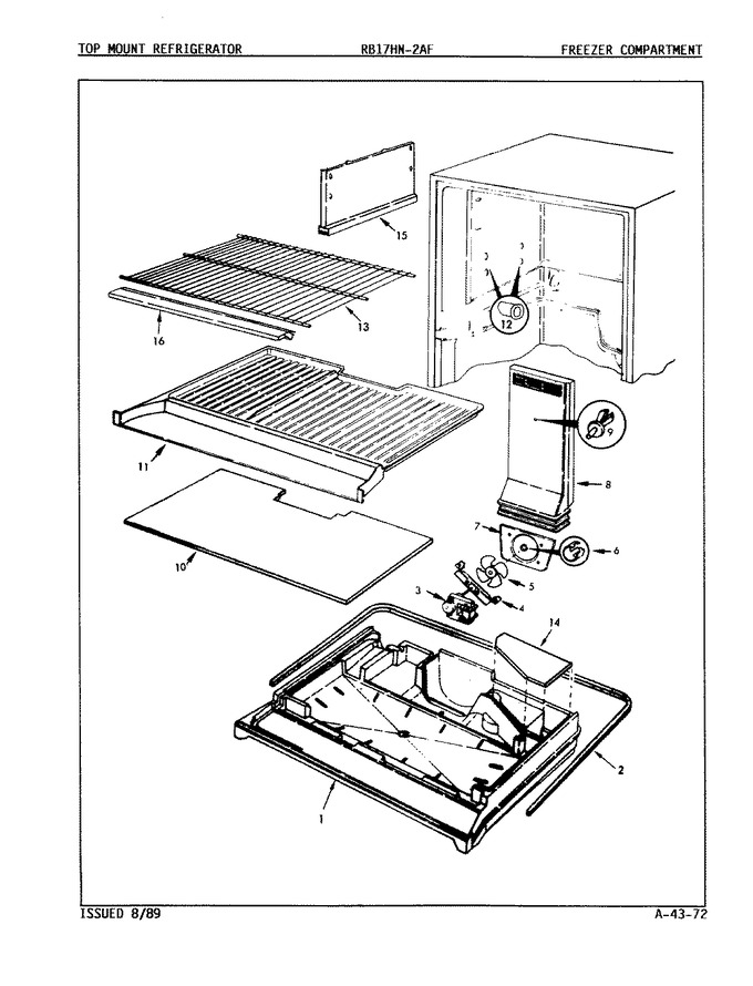 Diagram for RB17HN2AF (BOM: 8C63A)