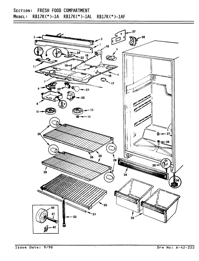 Diagram for RB17KA1AF (BOM: AG23B)