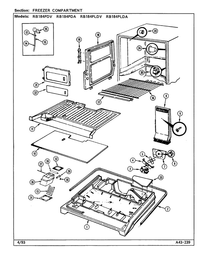 Diagram for RB184PDV (BOM: DG42A)