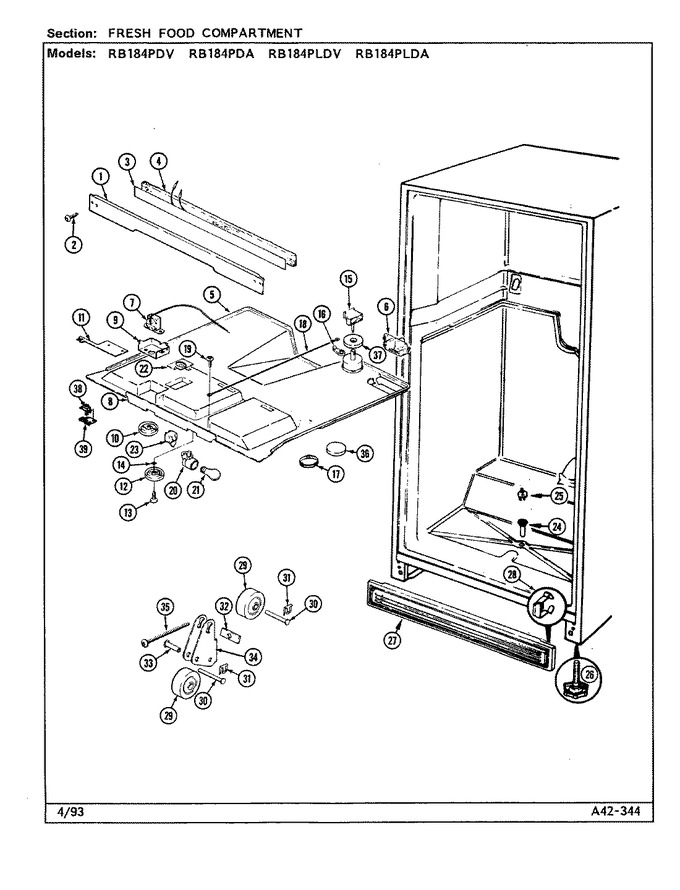 Diagram for RB184PLDV (BOM: DG44A)