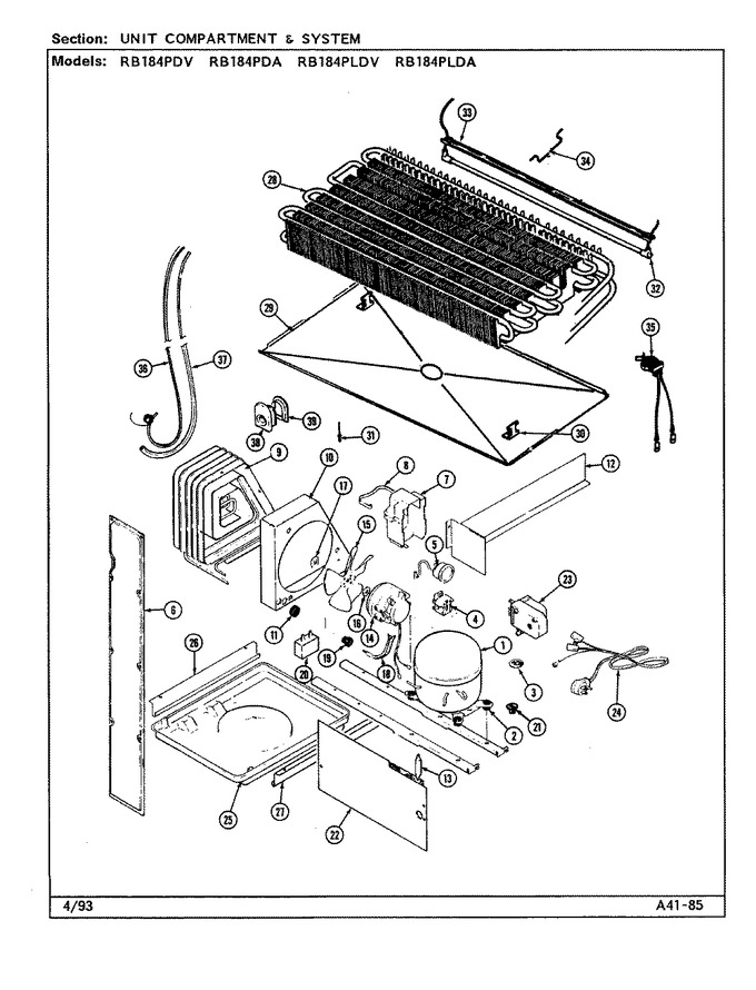 Diagram for RB184PDV (BOM: DG42A)