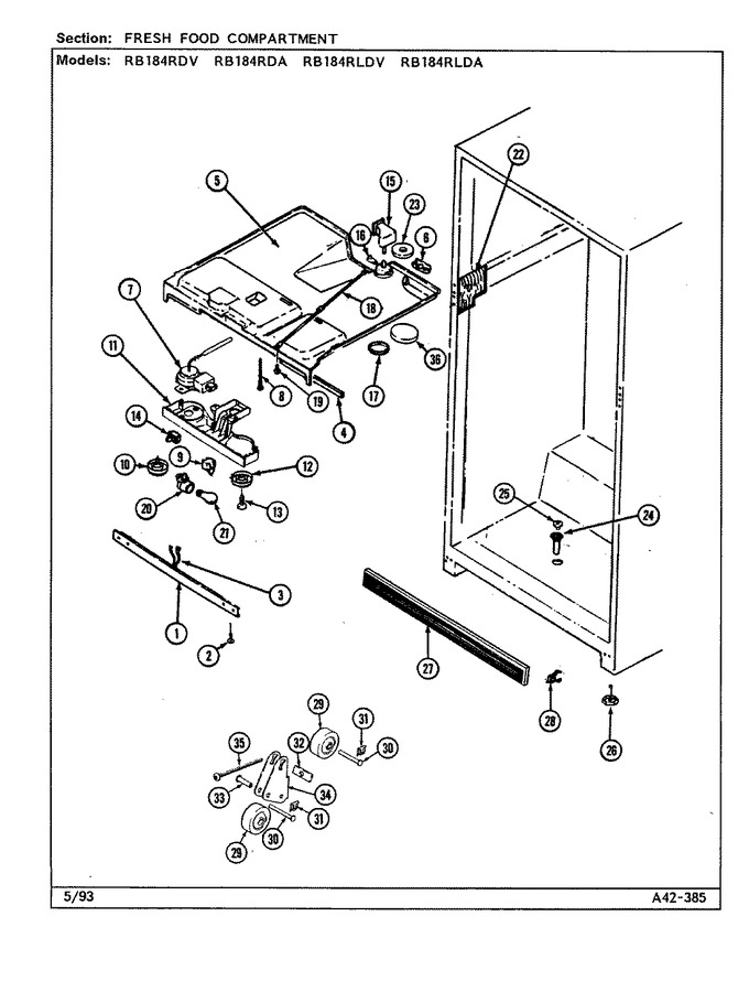 Diagram for RB184RDA (BOM: DG47A)