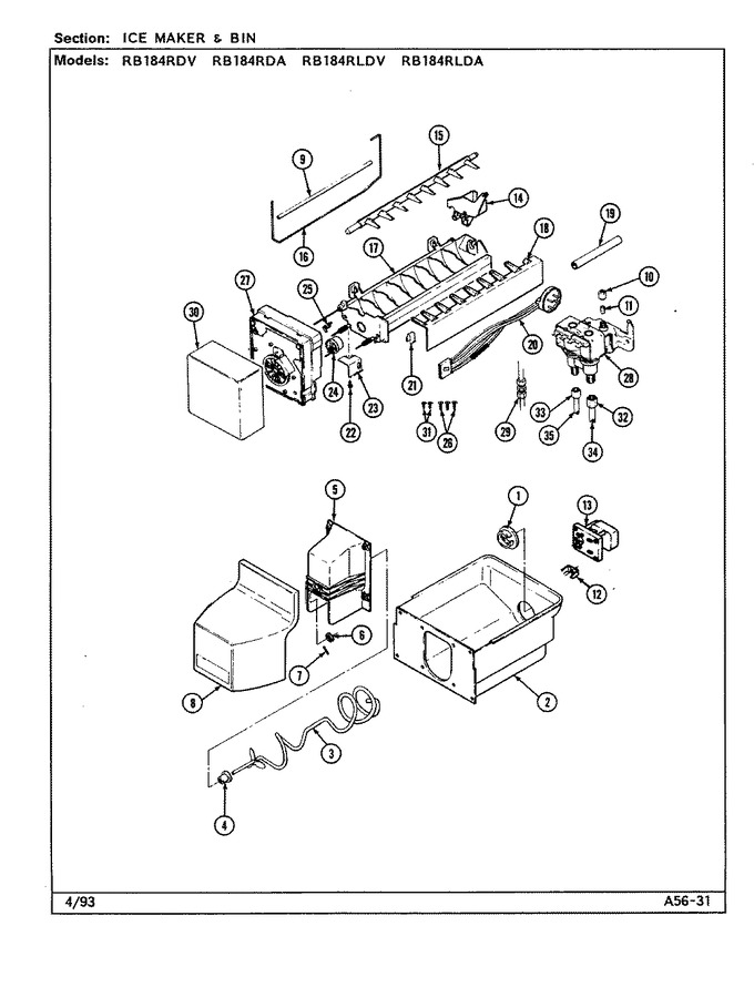 Diagram for RB184RLDA (BOM: DG49A)