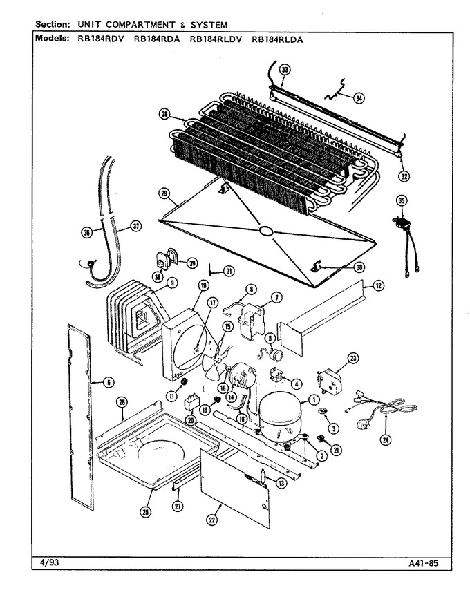 Diagram for RB184RLDV (BOM: DG48A)