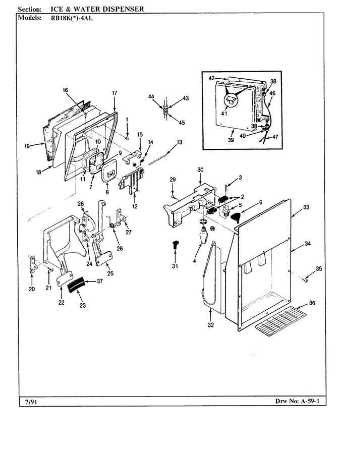 Diagram for RB18KA-4AL (BOM: BG44A)