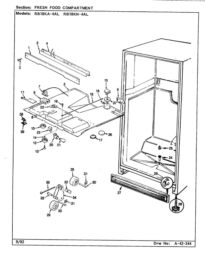 Diagram for RB18KN-4AL (BOM: BG44C)